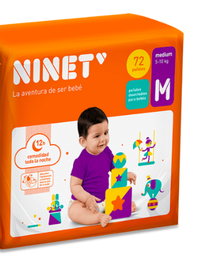 [NINET] PAÑAL NINET INDIVIDUAL T/M-72UNI