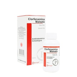 [PORTUGAL/GENERICO] CLORFENAMINA MALEATO 2MG/ 5ML FCO 120ML