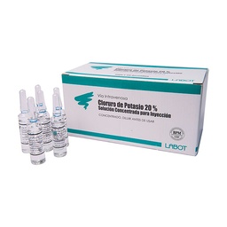 [LABOT] CLORURO DE POTASIO 20%/10ML AMP (KALIUM)