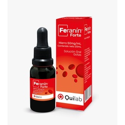 [QUILAB] FERANIN  FORTEN 50 MG (HIERRO POLIMALTOSADO) FCO X 20ML GOTAS