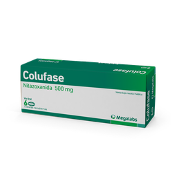 [MEGALABS] COLUFASE 500MG (NITAZOXANIDA) / CAJA X 6 TABLETAS REC.