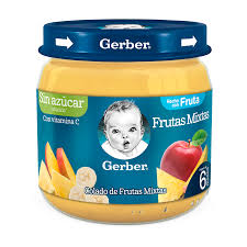 [GERBER] GERBER COMPOTA 113 GR (MANZANA, PERA Y MANGO)