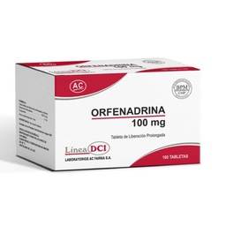 [AC-FARMA] ORFENADRINA  100MG TABLETA