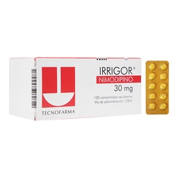 [TECNOFARMA/MARCA] IRRIGOR (NIMODIPINO) 30mg COMPRIMIDOS