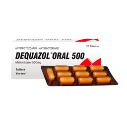 [MEDIFARMA/MARCA] DEQUAZOL ORAL 500 (METRONIDAZOL 500MG)X 60 TAB