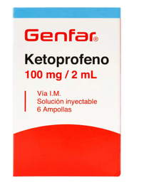 [GENFAR] KETOPROFENO 100MG/2ML AMP - IM
