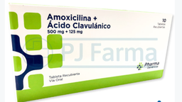 [PHARMAGENÉRICOS] AMOXICILINA + ÁCIDO CLAVULÁNICO 500 mg +125 mg TAB. REC.