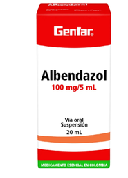 [GENFAR] ALBENDAZOL 100MG/5ML FRASCO X 20ML