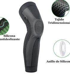 [BRANSON] MANGA DE COMPRESIÓN RODILLA-PANTORRILLA CON GEL Y VARRILLAS/BRA511 TALLA (M)