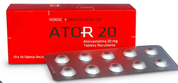 [NORDIC] ATOR 20 (ATORVASTATINA  )TABLETA REC