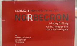 [NORDIC /PHARMACEUTICAL] NORBREGON 25MG (MIRABEGRON)TABLETA