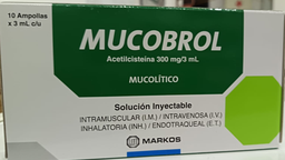 [MARKOS] MUCOBROL 300MG/3ML (ACETILCISTEÍNA) AMP