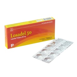 [DELFARMA] LOSADEL 50MG(LOSARTAN POTASICO) CJA X 50 TAB