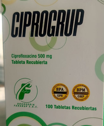 [FARGRUP] CIPROGRUP (CIPROFLOXACINO 500mg)  TABLETA RECUBIERTA
