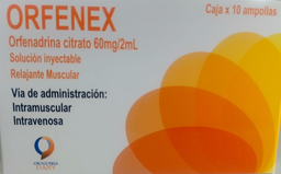 [EN08664] ORFENEX (ORFENADRINA 60 MG/2ML) AMPOLLA