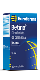 [EUROFARMA] BETINA 16MG (BETAHISTINA DICLORHIDRATO)