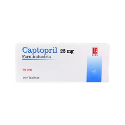[FARMINDUSTRIA] CAPTOPRIL 25MG TABLETA