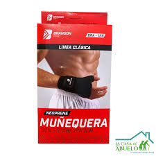 [BRANSON] .MUÑEQUERA C/FERULA BILATERAL BRA 129 T/M NEGRA