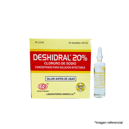 [LUSA/MARCA] DESHIDRAL 20% (CLORURO DE SODIO) AMP